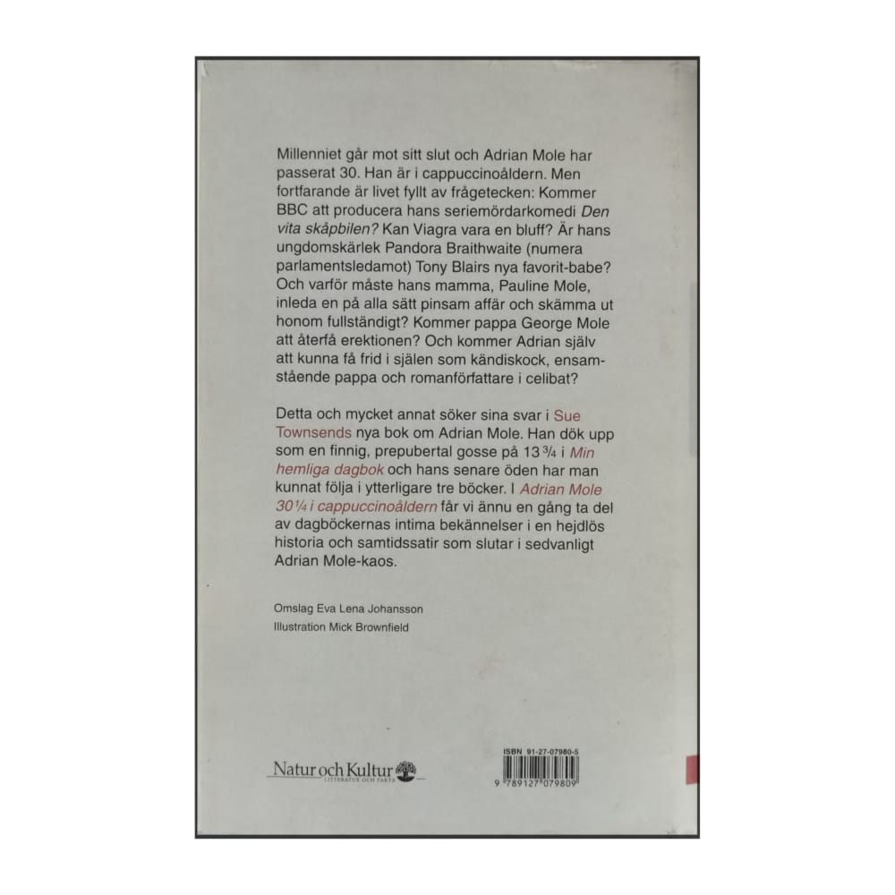 Sue Townsend: Adrian Mole 30 1/4 I Cappuccinoåldern