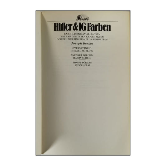 Joseph Borkin: Hitler & Ig Farben