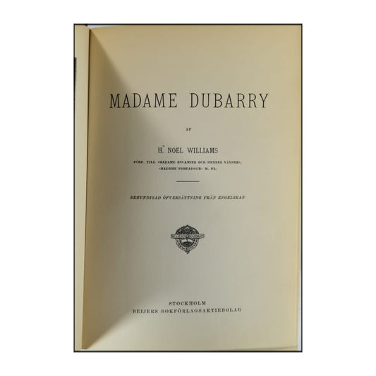 H. Noel Williams: Madame Du Barry