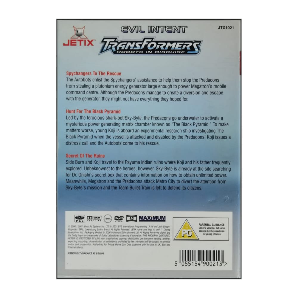Transformers: Robots In Disguise: Evil Intent