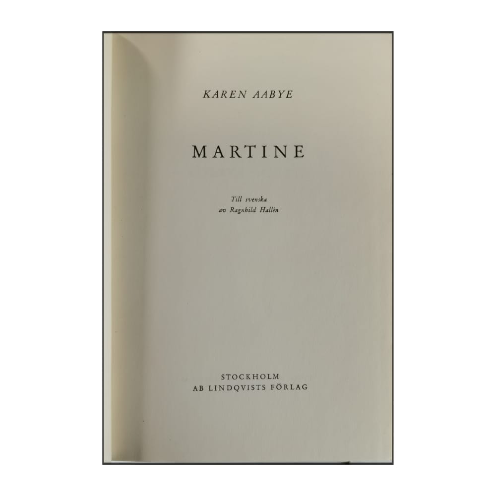 Karen Aabye: Martine