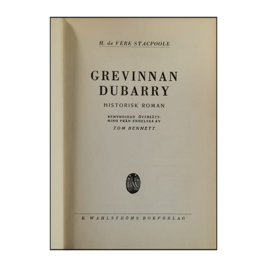 H. De Vere Stacpoole: Grevinnan Dubarry