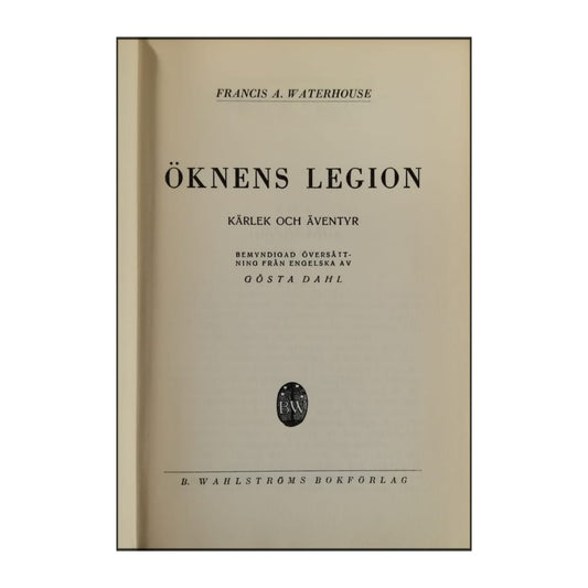 Francis A. Waterhouse: Öknens Legion