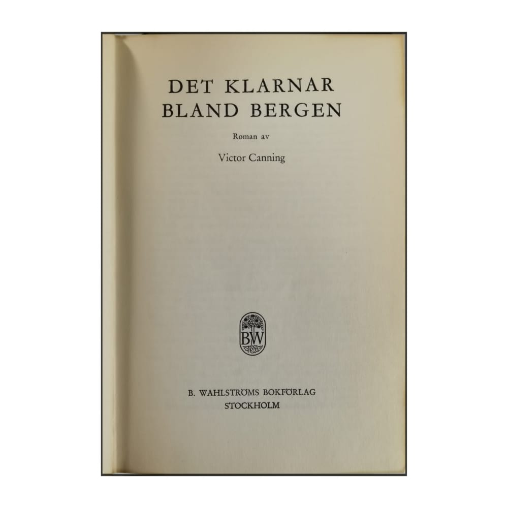 Victor Canning: Det Klarnar Bland Bergen