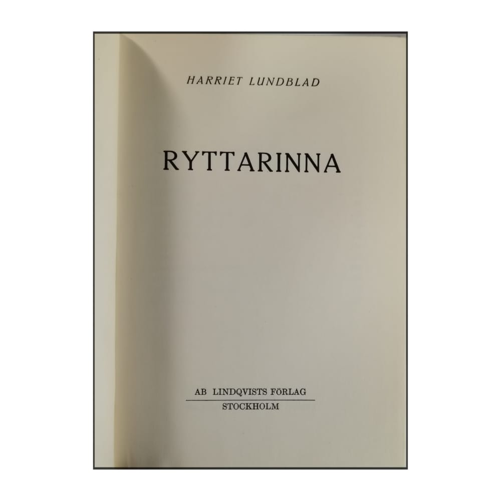 Harriet Lundblad: Ryttarinna