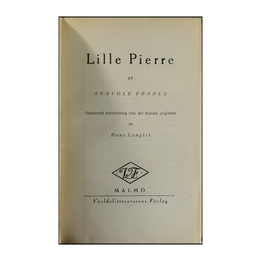 Anatole France: Lille Pierre