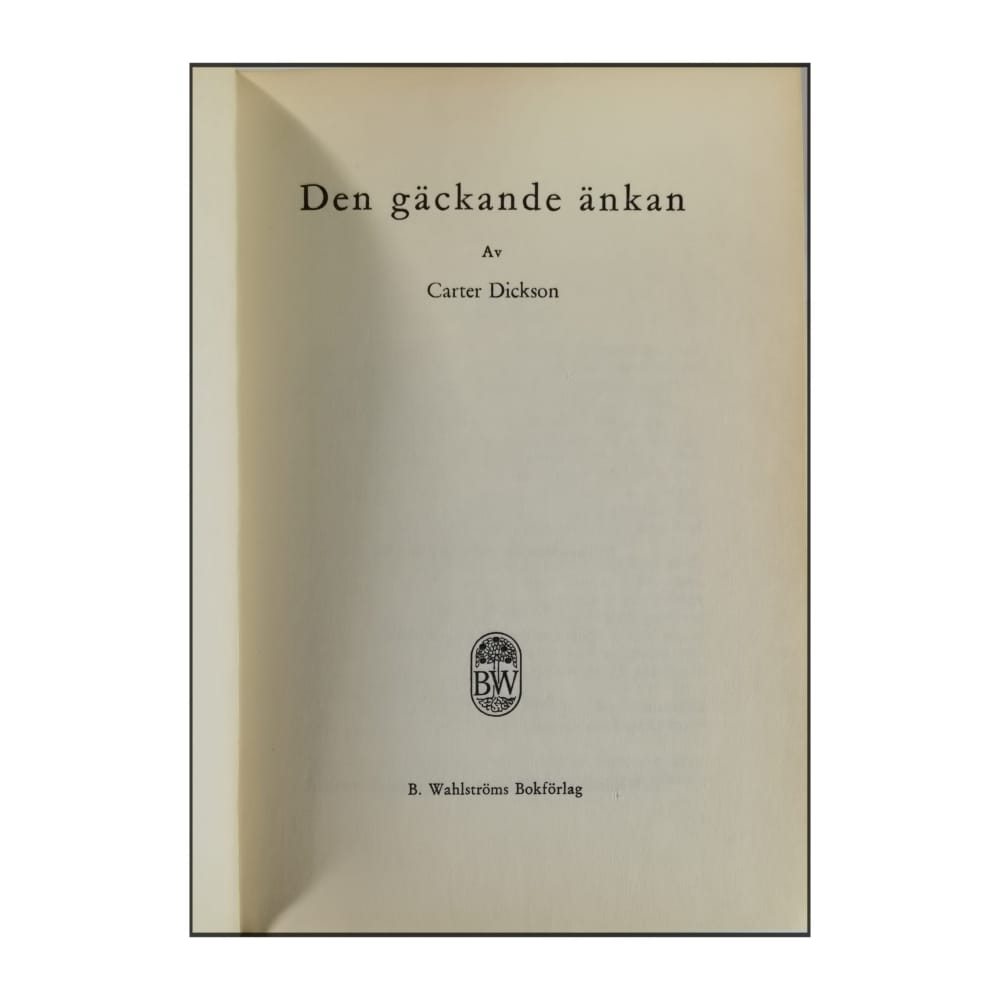 Carter Dickson: Den Gäckande Änkan