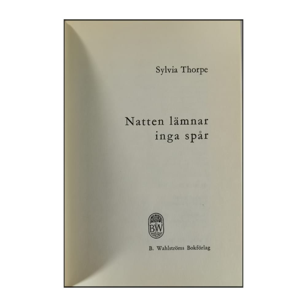 Sylvia Thorpe: Natten Lämnar Inga Spår