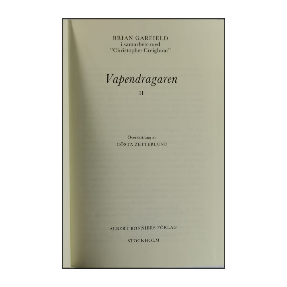 Brian Garfield & Christopher Creighton: Vapendragaren 2