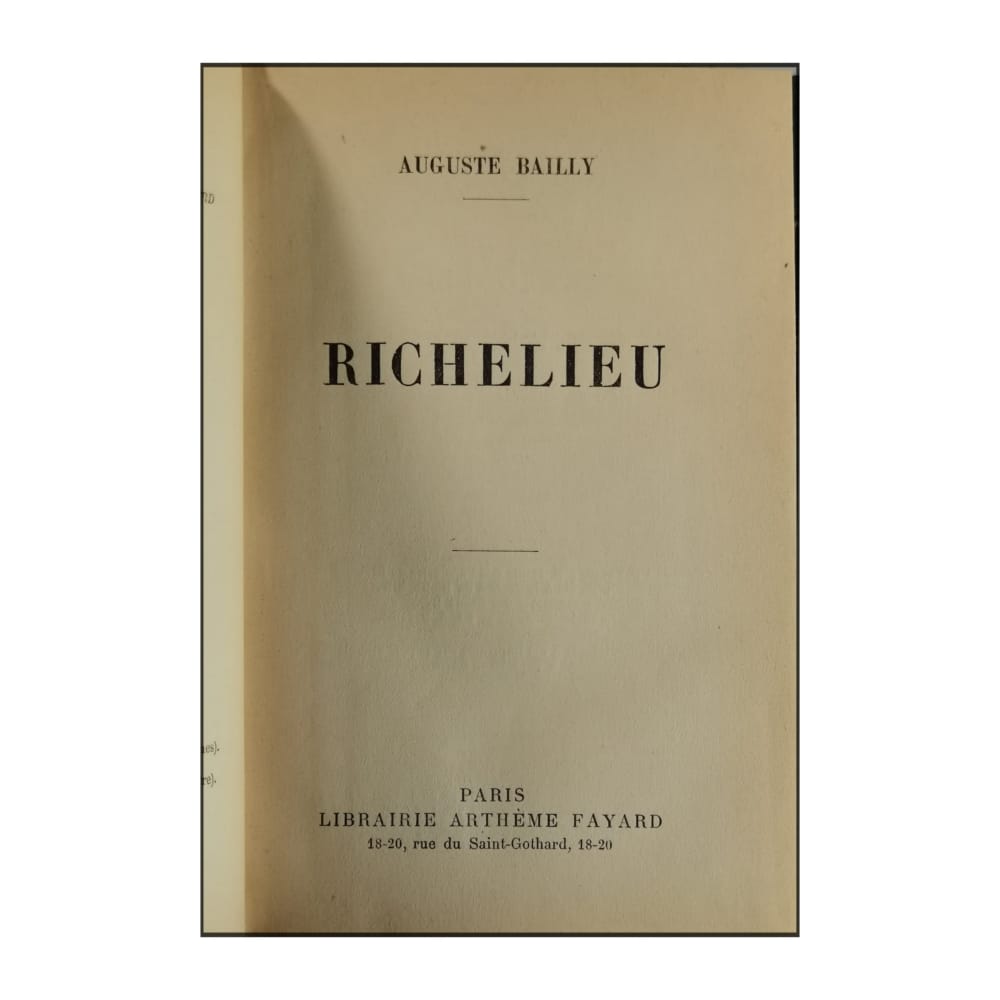 Auguste Bailly: Richelieu