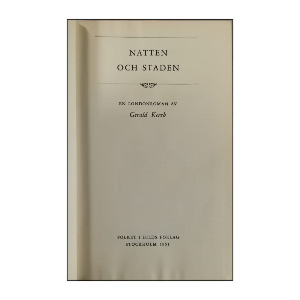 Gerald Kersh: Natten Och Staden