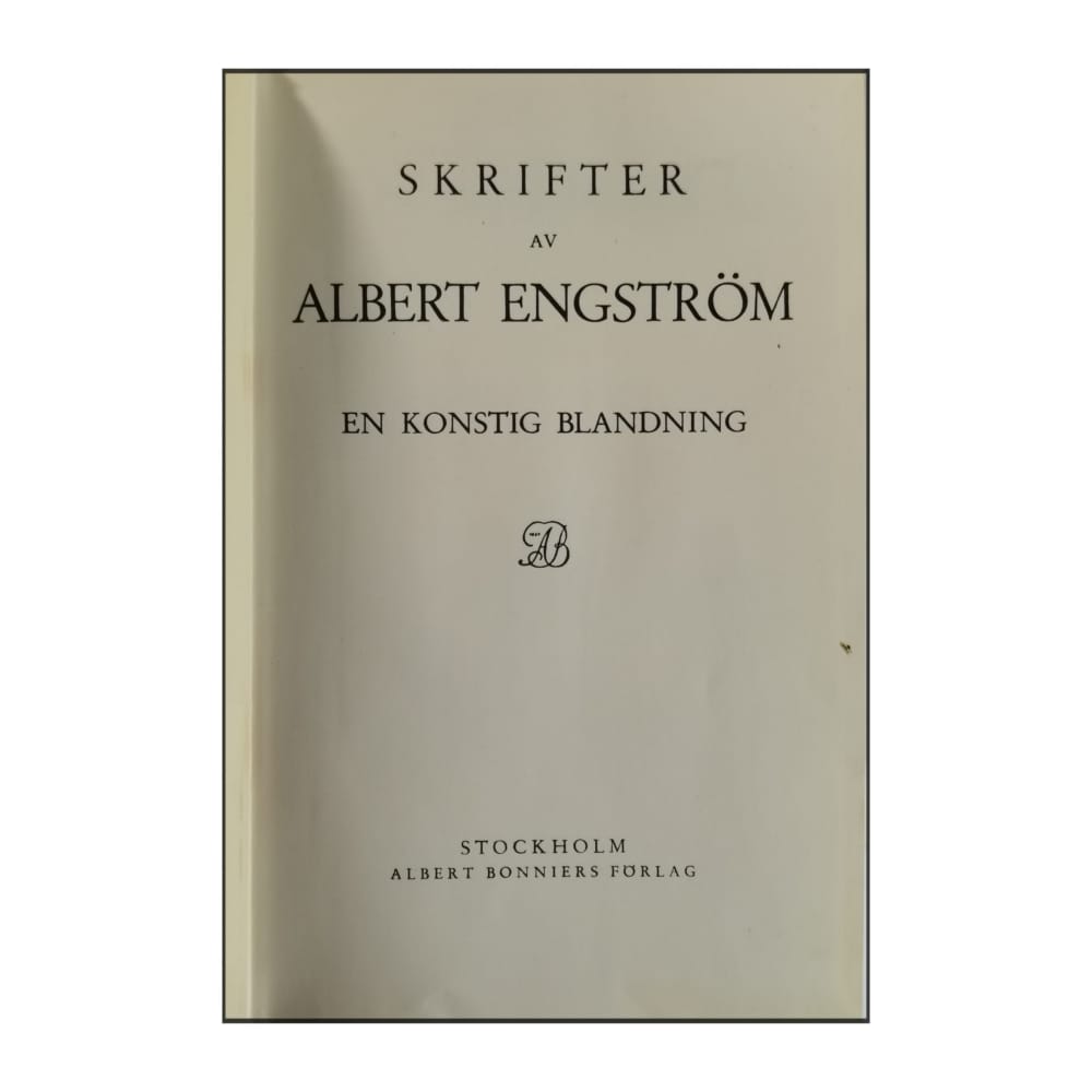Albert Engström: Skrifter: En Konstig Blandning