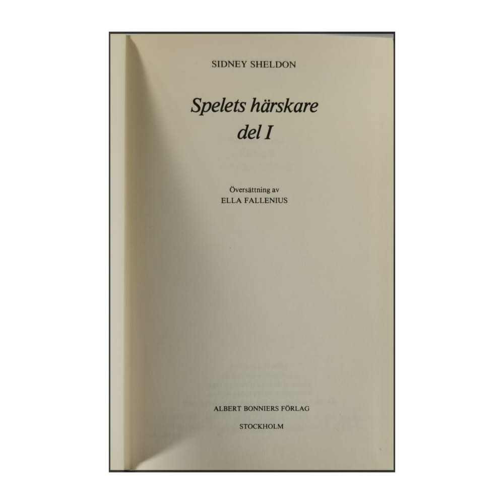 Sidney Sheldon: Spelets Härskare 1