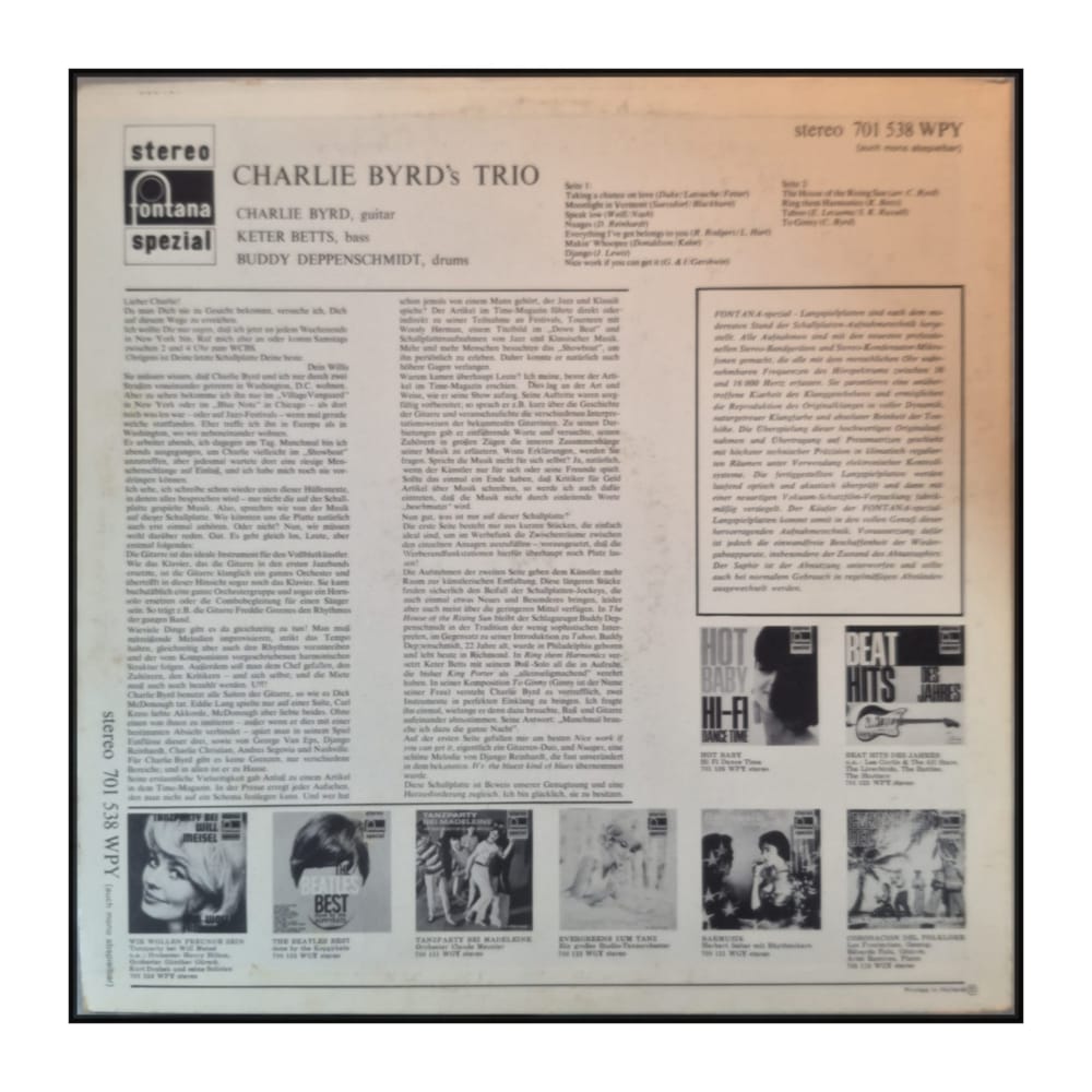 Charlie Byrd: Charlie Byrd'S Trio