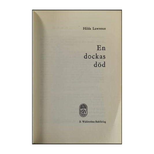 Hilda Lawrence: En Dockas Död
