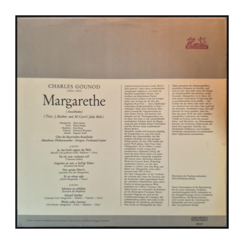 Charles Gounod: Margarethe (Ausschnitte)