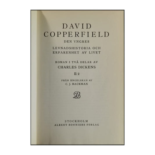 Charles Dickens: David Copperfield 2 V2