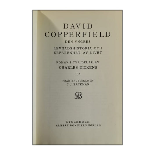 Charles Dickens: David Copperfield 2 V1