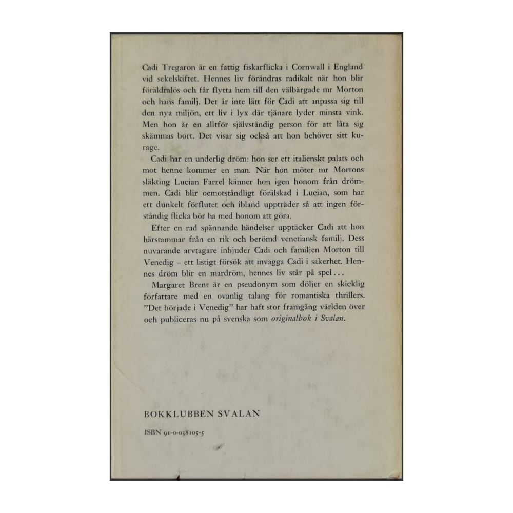 Madeleine Brent: Det Började I Venedig