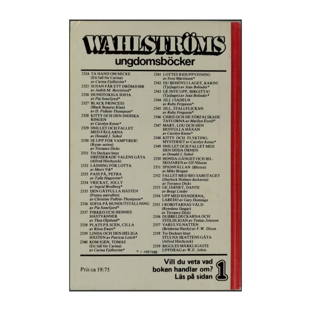 Jean Bolinder: Du Behövs I Laget Karin