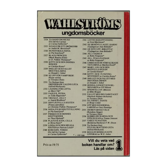 Jean Bolinder: Du Behövs I Laget Karin