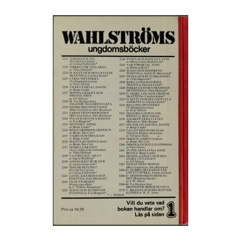 Marie Louise Rudolfsson: Pysen Och Hans Lilla Föl