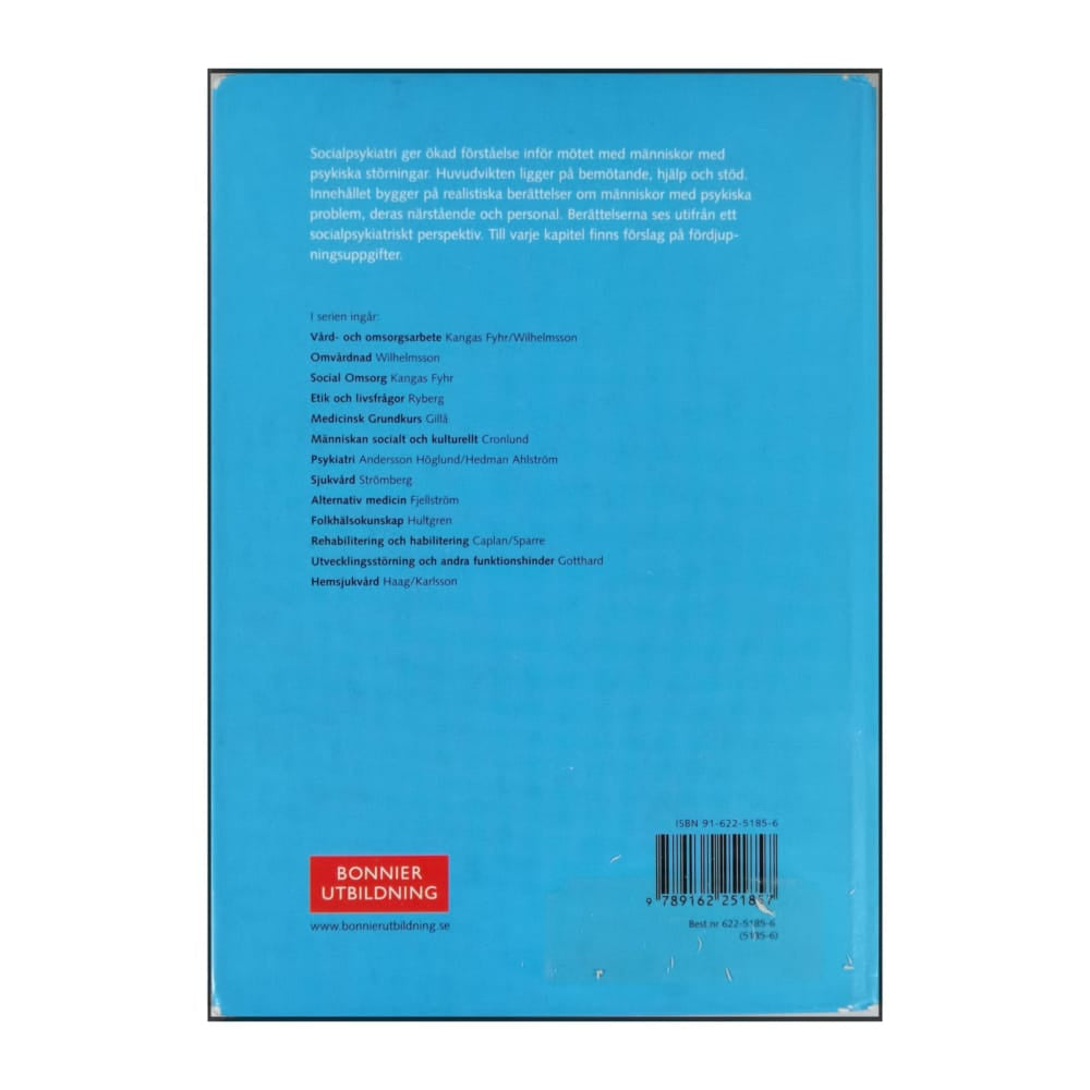 Inger Andersson Höglund & B. Hedman Ahlström: Socialpsykiatri