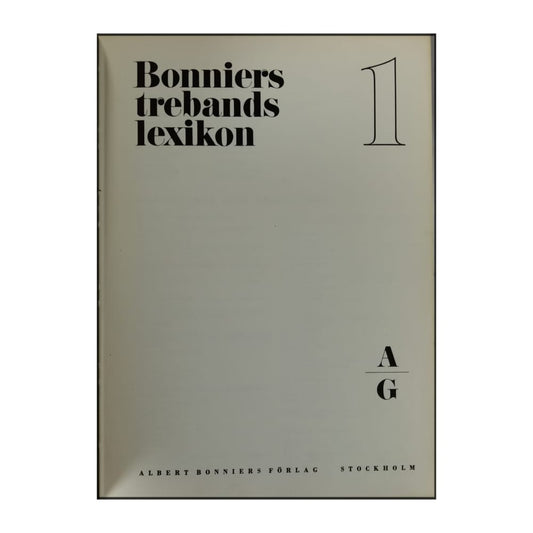 Bonniers Trebandslexikon 1