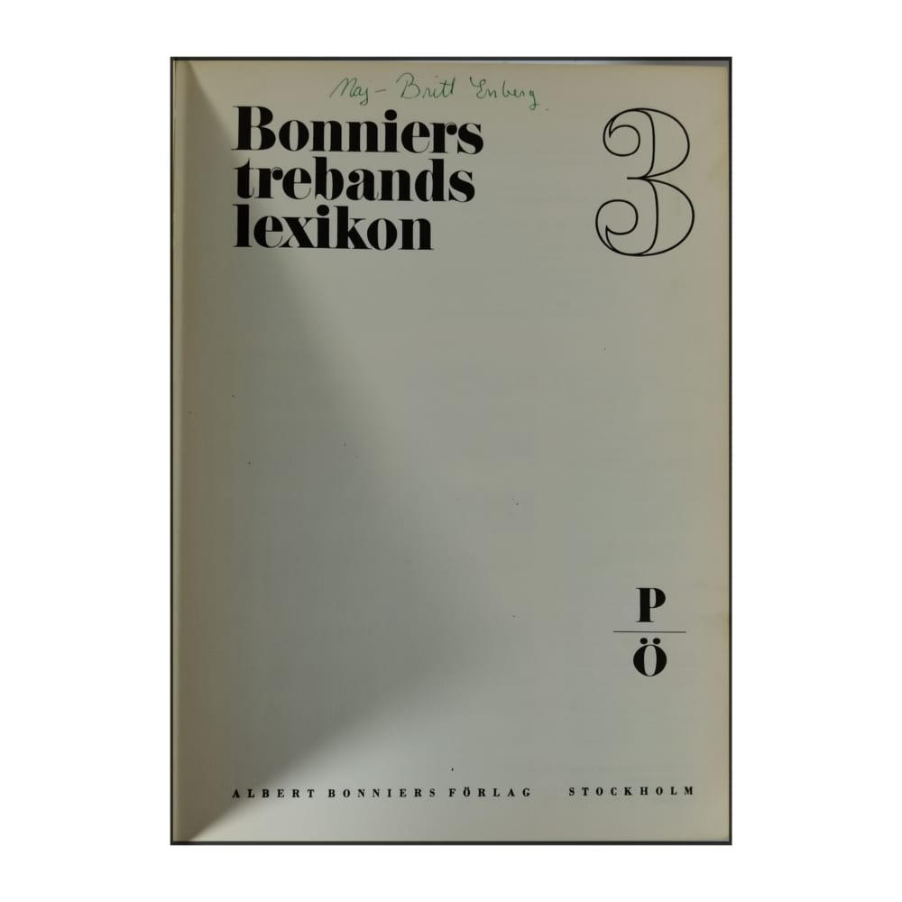 Bonniers Trebandslexikon 3