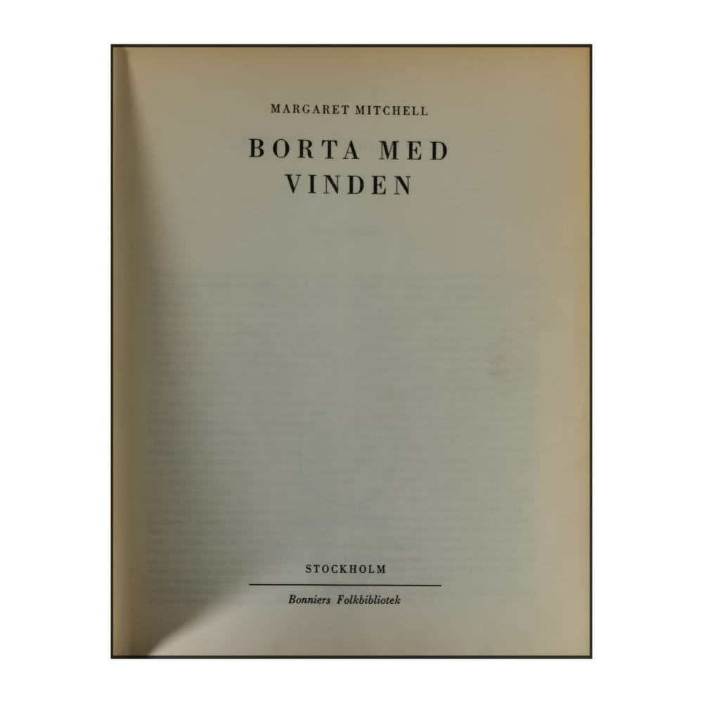 Margaret Mitchell: Borta Med Vinden