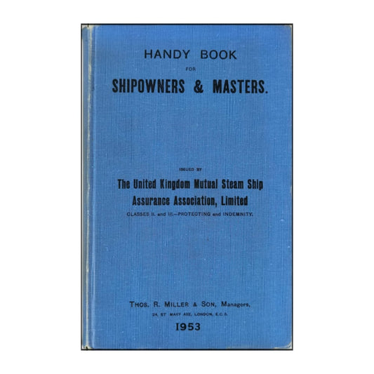 H. Holman & M. R. Holman: A Handy Book For Shipowners And Masters
