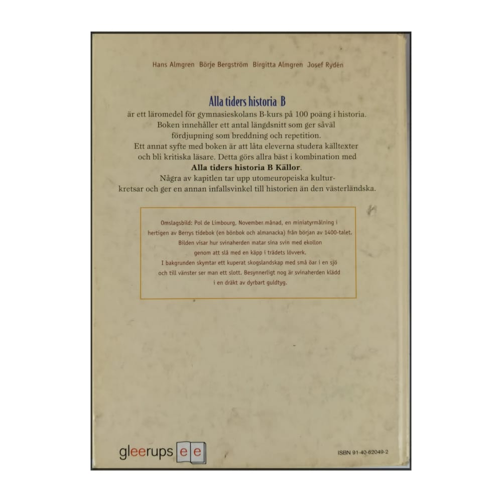 Alla Tiders Historia B