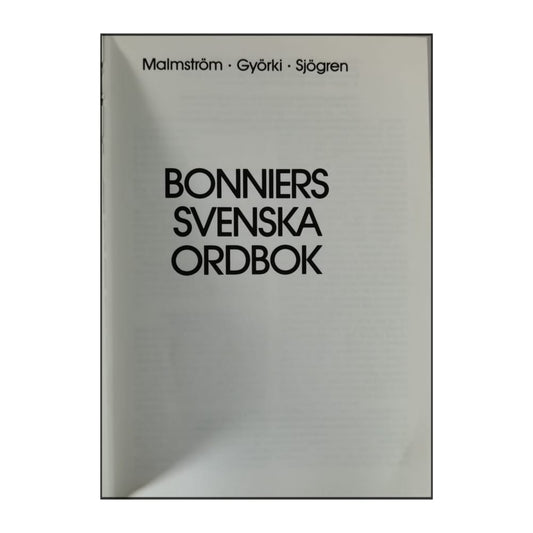 Bonniers Svenska Ordbok