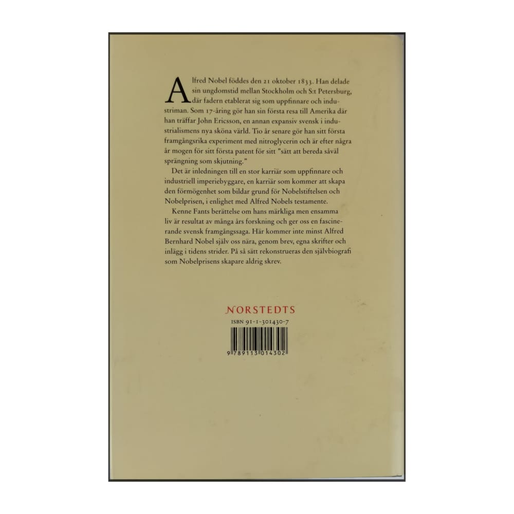 Kenne Fant: Alfred Bernhard Nobel