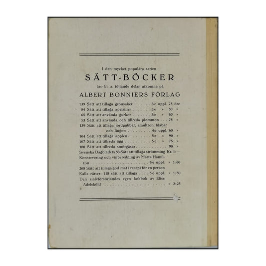 Thora Holm: Dukning Och Servering