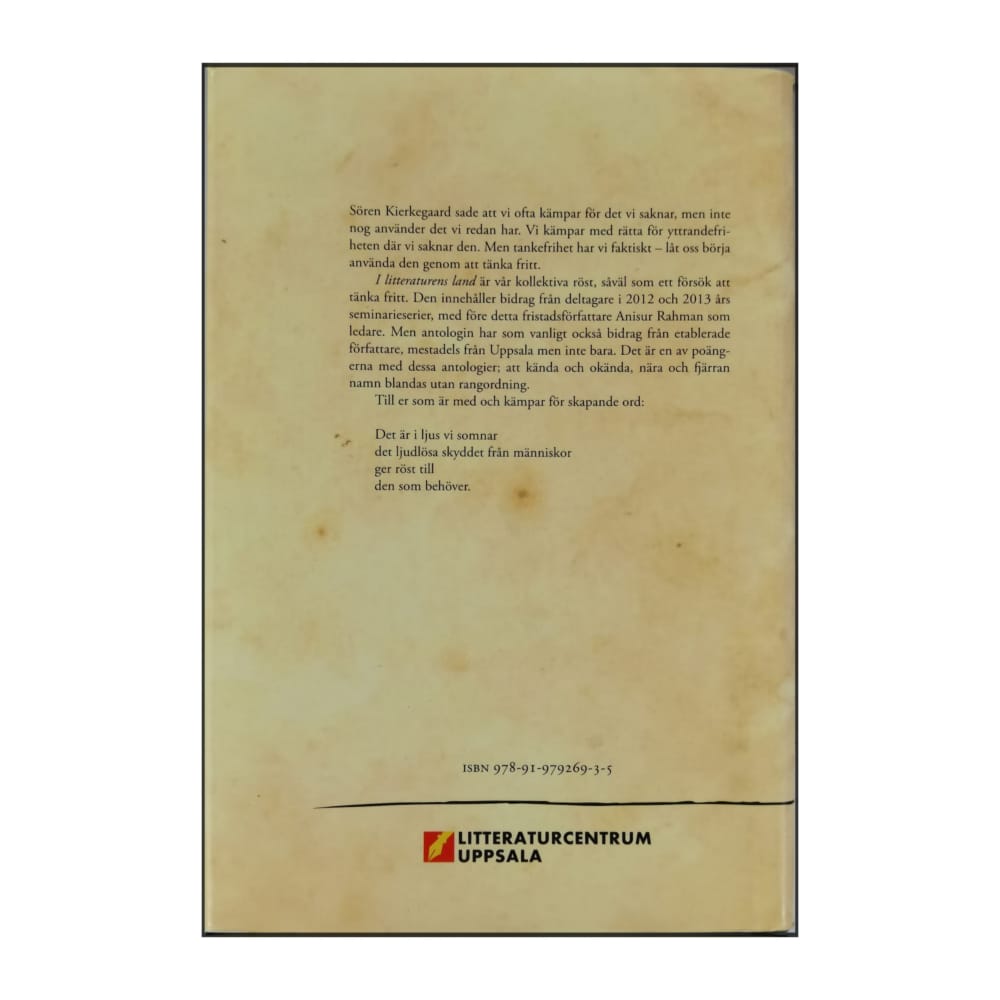 I Litteraturens Land: En Uppsalaantologi
