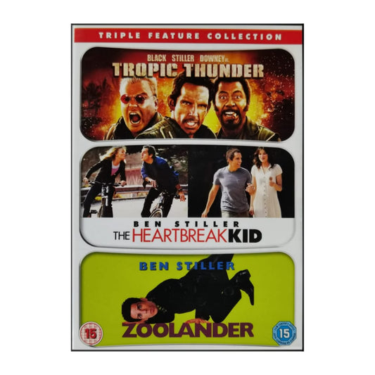 Tropic Thunder + The Heartbreak Kid + Zoolander
