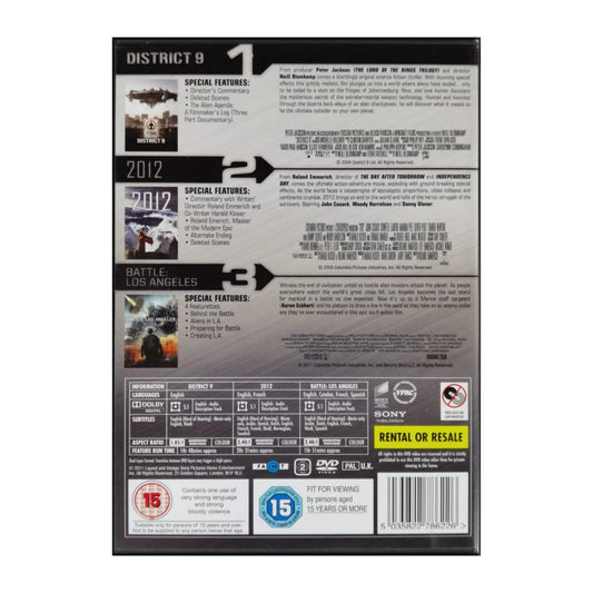 District 9 + 2012 + Battle: Los Angeles