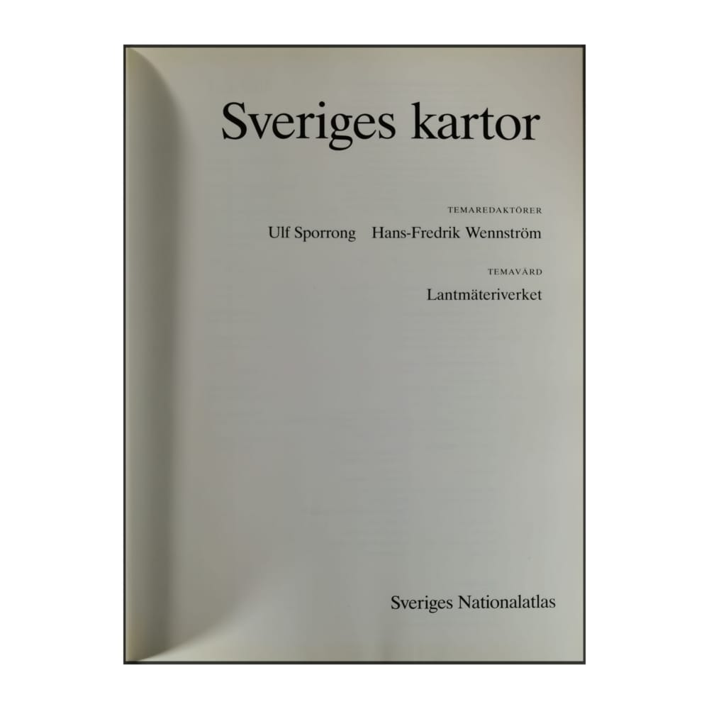 Sveriges Nationalatlas: Sveriges Kartor