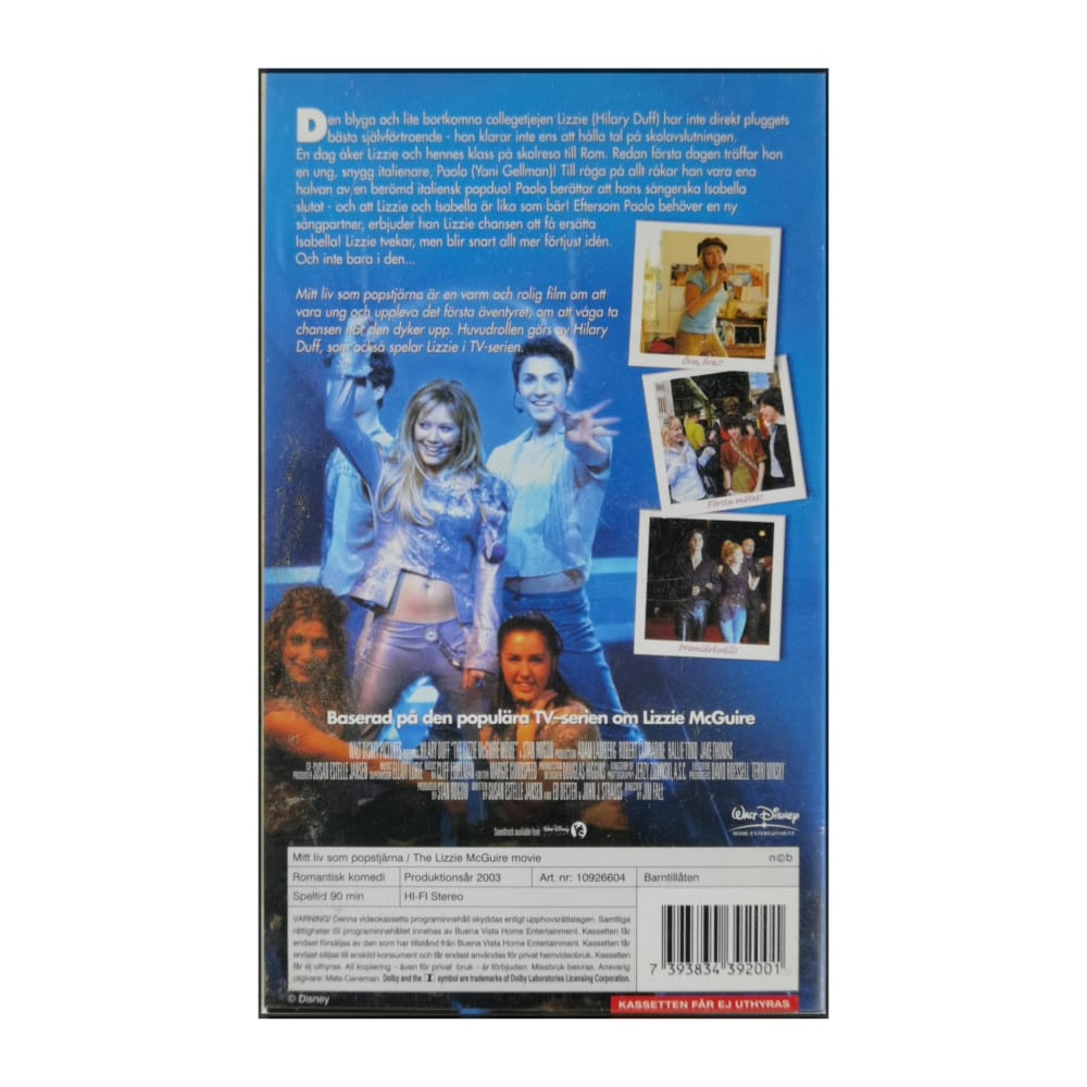 Lizzie Mcguire: Mitt Liv Som Popstjärna