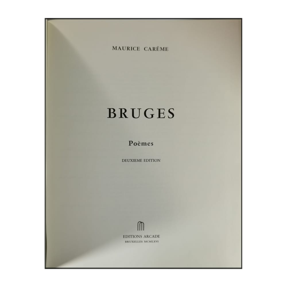 Maurice Carême: Bruges Poèmes