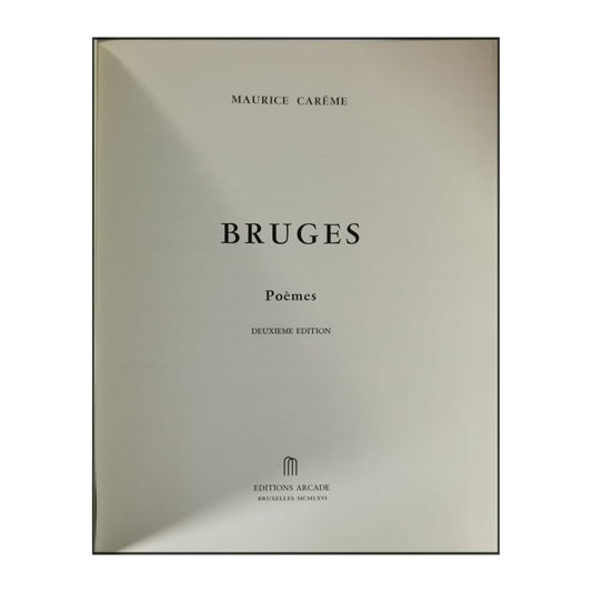 Maurice Carême: Bruges Poèmes