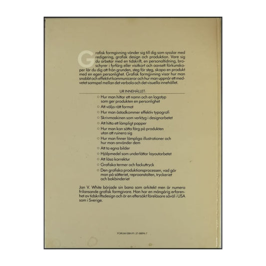 Jan V. White: Grafisk Formgivning