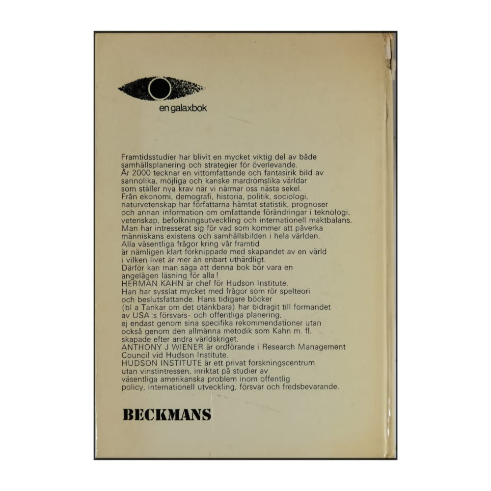 Herman Kahn & Anthony J. Wiener: År 2000