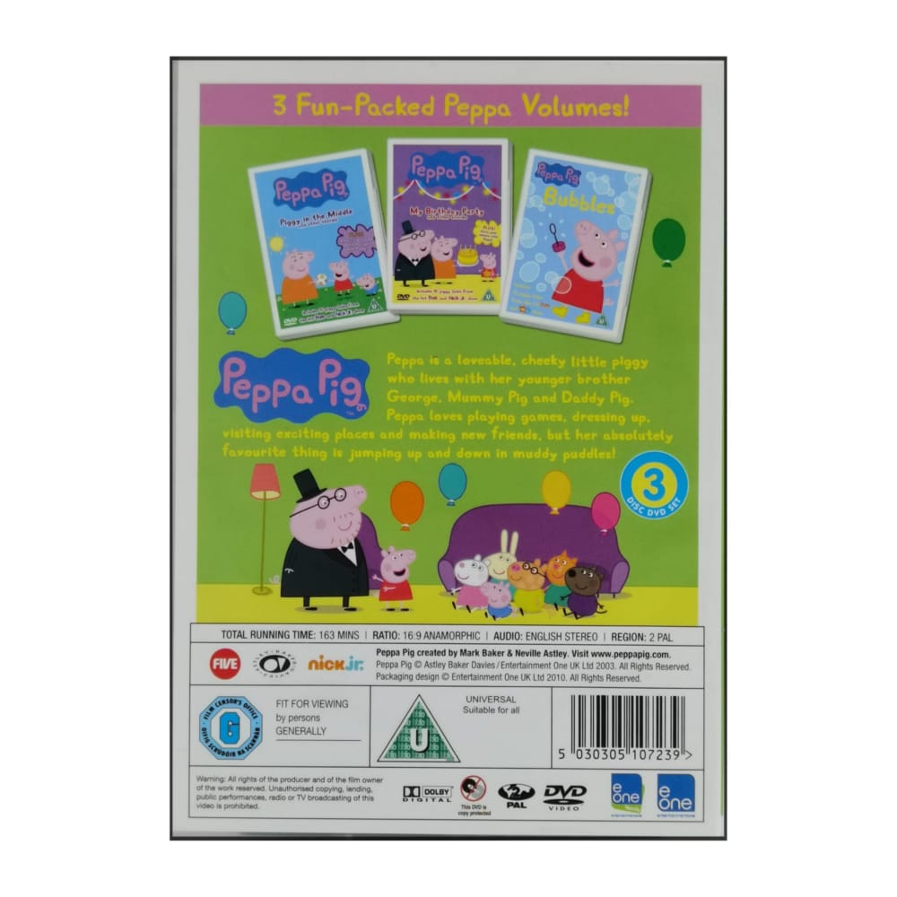 Peppa Pig: Piggy In The Middle + My Birthday Party + Bubbles