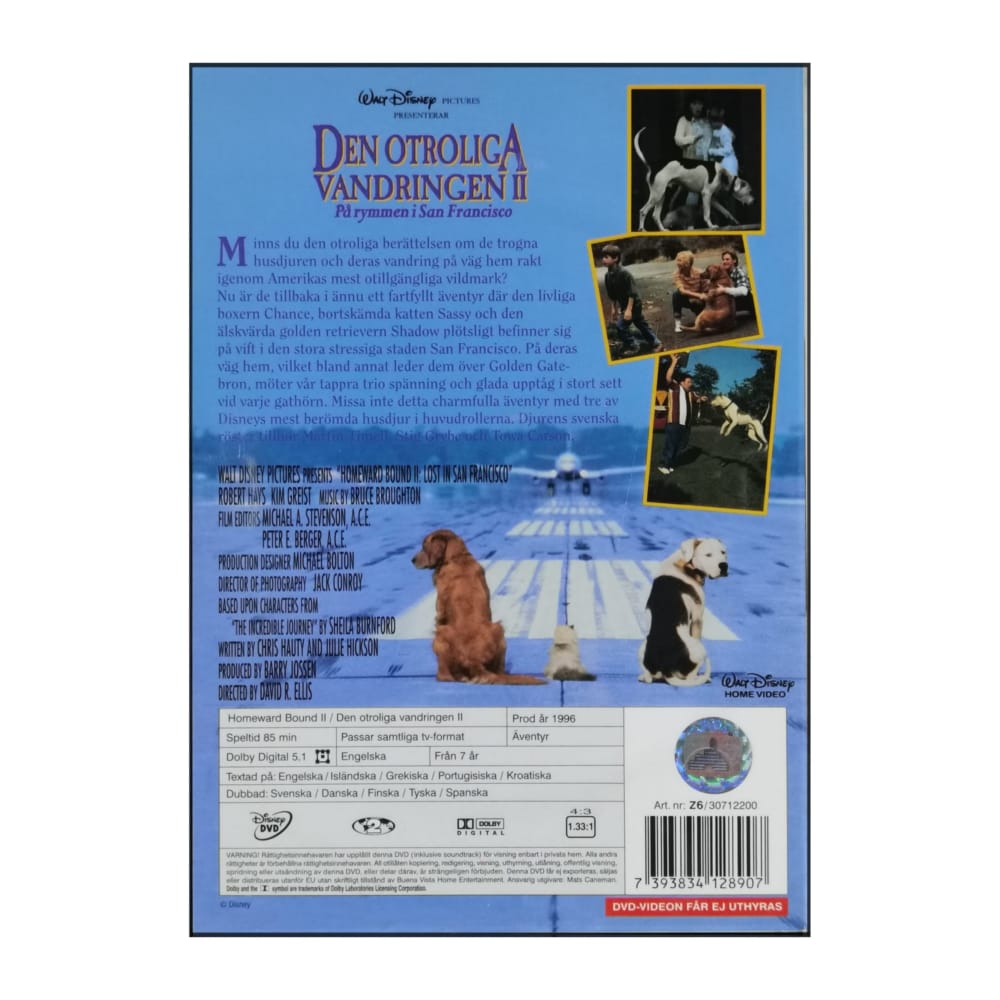 Homeward Bound 2 | Den Otroliga Vandringen 2: På Rymmen I San Francisco
