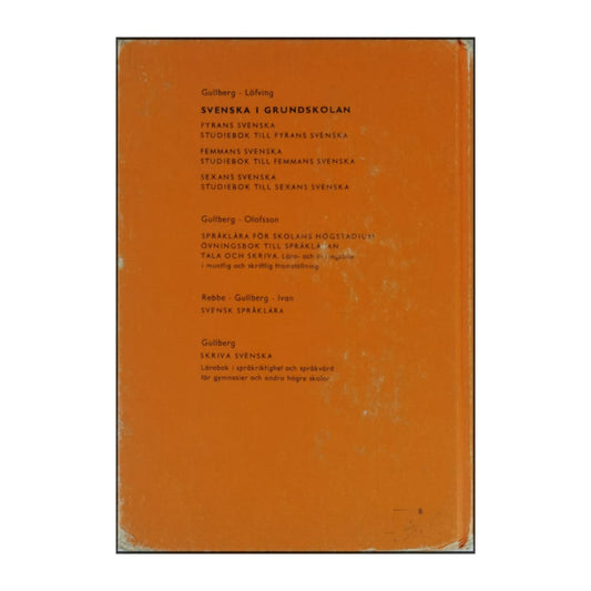 Gullberg-Olofsson: Tala Och Skriva