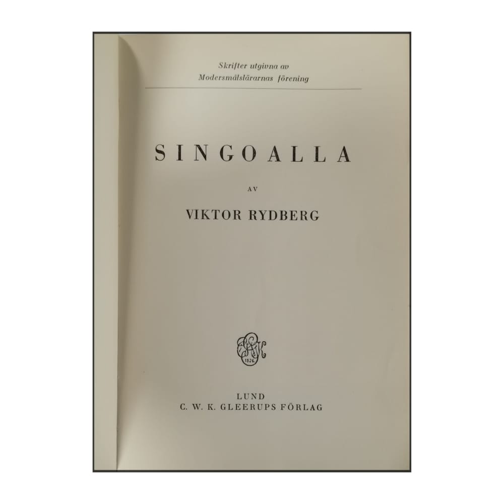 Viktor Rydberg: Singoalla