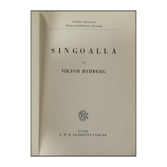 Viktor Rydberg: Singoalla