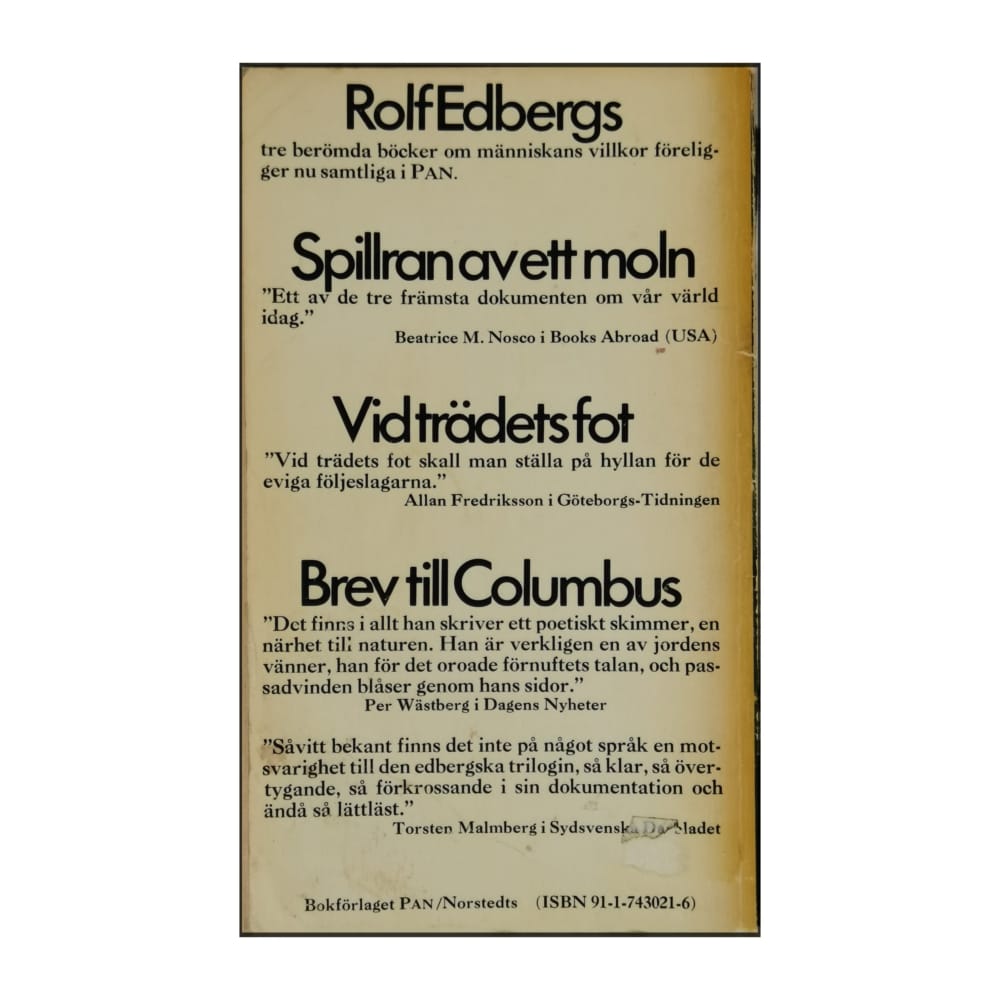 Rolf Edberg: Spillran Av Ett Moln